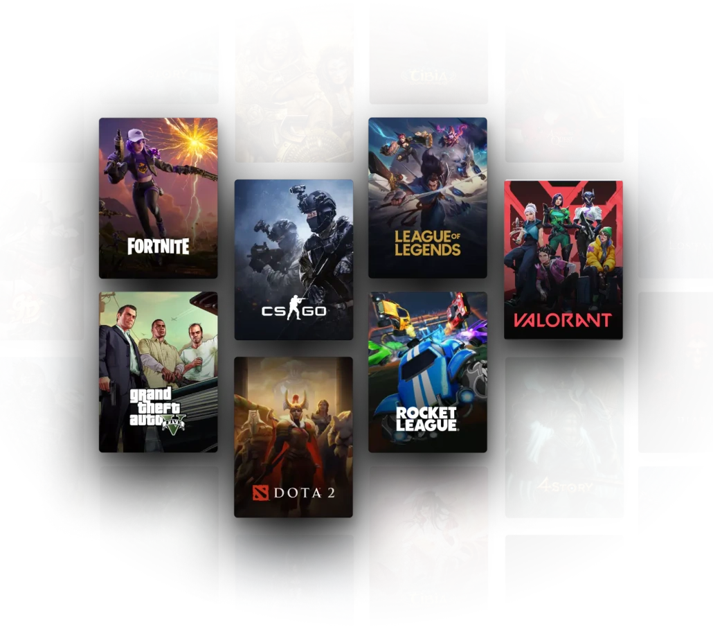 Popular games optimized by ExitLag