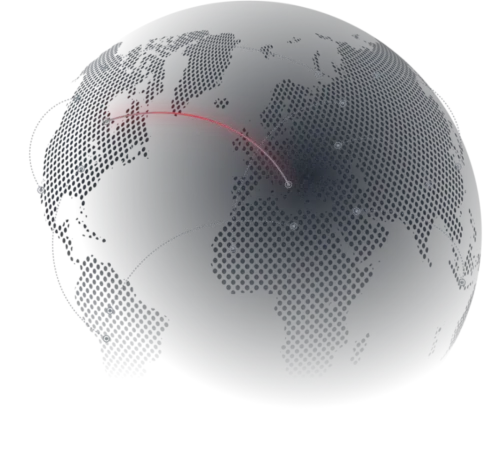 Global network coverage map showing ExitLag server connections worldwide